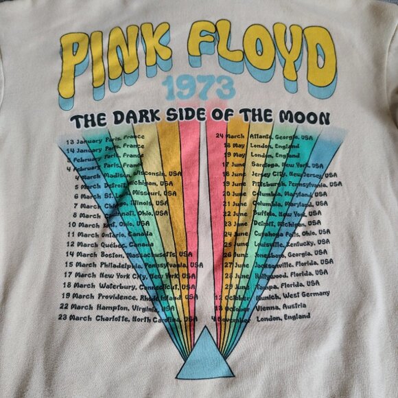 Pink Floyd Hoodie Size Small The Dark Side Of The Moon 1973 Tour Print Modern - Picture 6 of 12